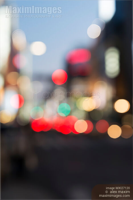 Stock photo of Abstract blurred city scenery Buy commercial use license at MaximImages