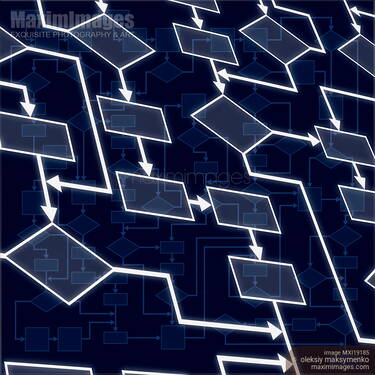 Image of Abstract Flowchart Background | Stock Image MXI19185