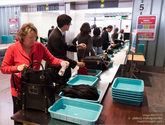 Stock photo of Airport security check Buy commercial use license at MaximImages