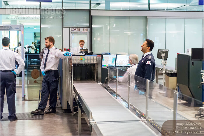 Stock photo of Airport security check Buy commercial use license at MaximImages