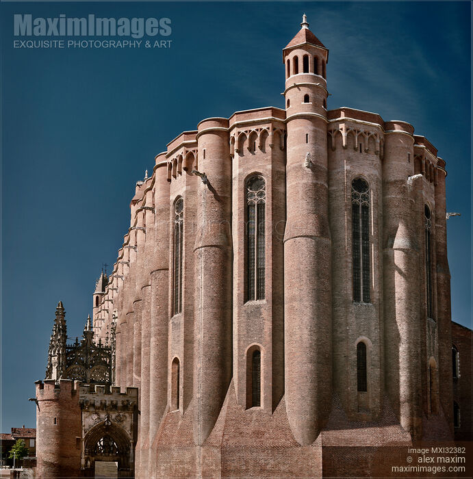 Albi Cathedral Albi commune Southern France Cathedral Basilica of Saint Cecilia Stock photo of Albi Cathedral Albi commune Southern France Cathedral Basilica of Saint Cecilia Buy commercial use license at MaximImages