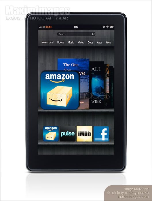 Photo of Amazon Kindle Fire ebook reader Stock Image MXI23994