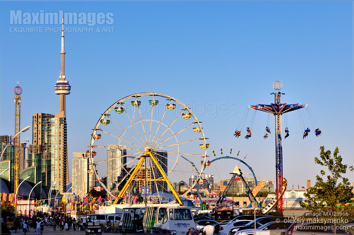 Amusement Rides at the EX Stock photo of Amusement Rides at the EX Buy commercial use license at MaximImages