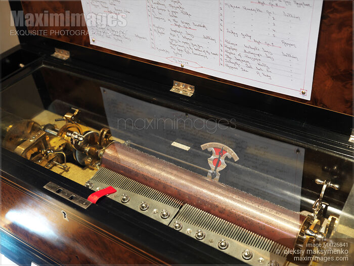Stock photo of Antique cylinder phonograph Buy commercial use license at MaximImages