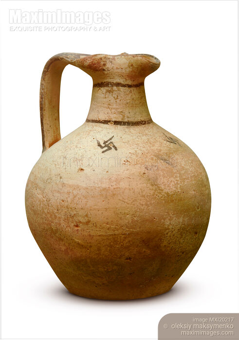 Stock photo of Antique Cypriotic wine jug Buy commercial use license at MaximImages