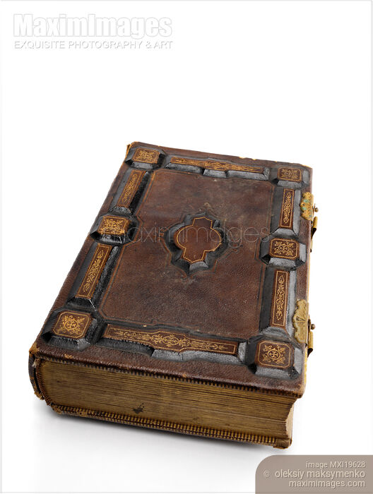 Stock photo of Antique Hard Cover Book Buy commercial use license at MaximImages