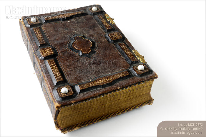 Stock photo of Antique Hardcover Book Buy commercial use license at MaximImages