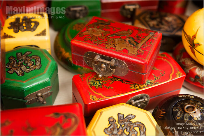 Antique jewelry boxes Stock photo of Antique jewelry boxes Buy commercial use license at MaximImages