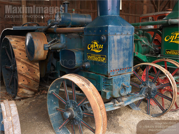 Antique Oil Pull Tractor Stock photo of Antique Oil Pull Tractor Buy commercial use license at MaximImages