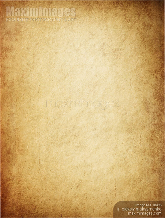 Stock photo of Antique Yellowish Parchment Buy commercial use license at MaximImages