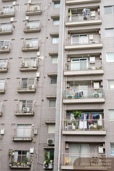 Stock photo of Apartment building in Tokyo Buy commercial use license at MaximImages