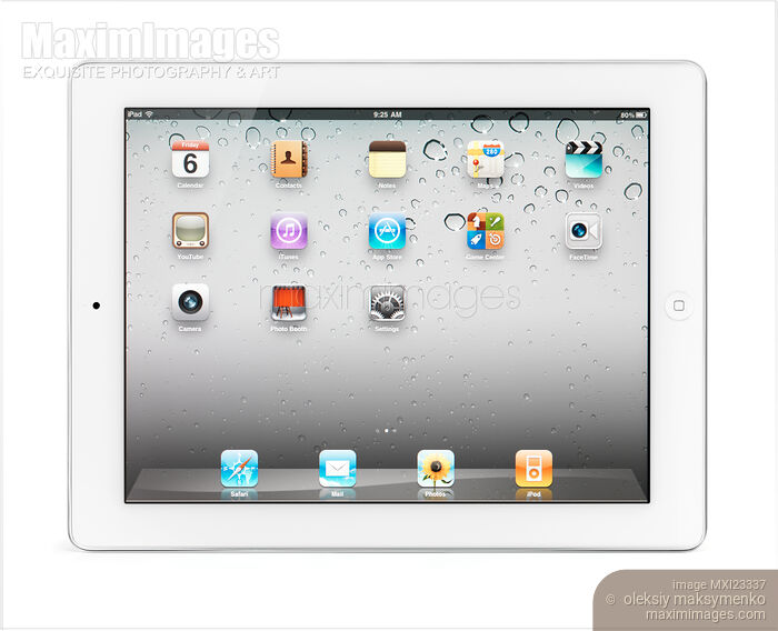Apple iPad 2 Tablet Computer Stock photo of Apple iPad 2 Tablet Computer Buy commercial use license at MaximImages