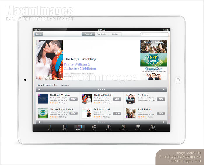Stock photo of Apple iPad 2 Tablet Computer Buy commercial use license at MaximImages