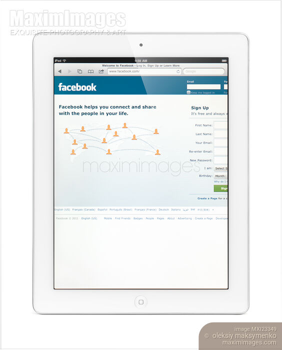 Apple iPad 2 Tablet Computer Stock photo of Apple iPad 2 Tablet Computer Buy commercial use license at MaximImages