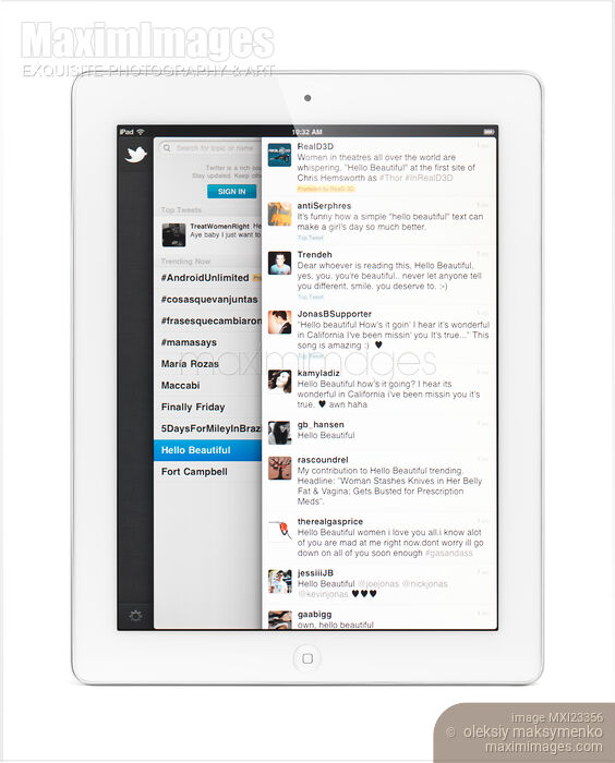 Apple iPad 2 Tablet Computer Stock photo of Apple iPad 2 Tablet Computer Buy commercial use license at MaximImages