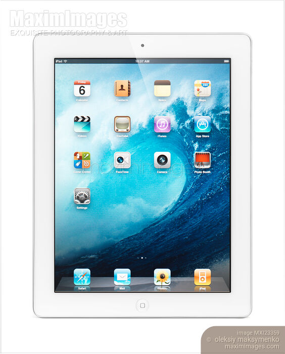 Apple iPad 2 Tablet Computer Stock photo of Apple iPad 2 Tablet Computer Buy commercial use license at MaximImages