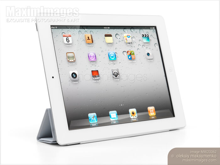 Stock photo of Apple iPad 2 Tablet Computer Buy commercial use license at MaximImages