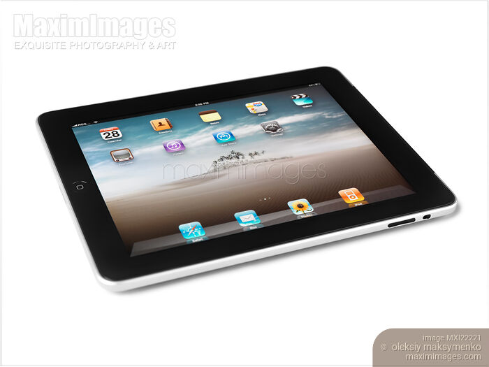Stock photo of Apple iPad 3G Tablet Computer Buy commercial use license at MaximImages