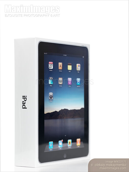 Apple iPad in a Box Stock photo of Apple iPad in a Box Buy commercial use license at MaximImages