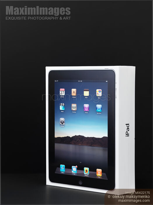 Apple iPad in a Box Stock photo of Apple iPad in a Box Buy commercial use license at MaximImages