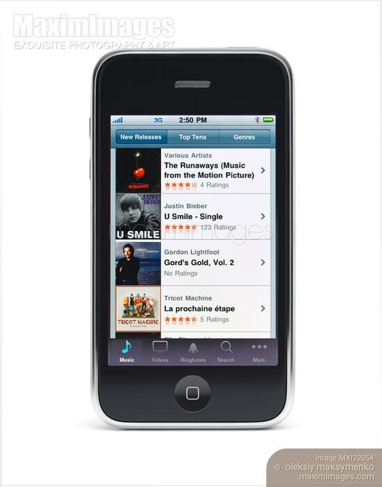 Apple iPhone 3Gs 3G Smartphone Stock photo of Apple iPhone 3Gs 3G Smartphone Buy commercial use license at MaximImages