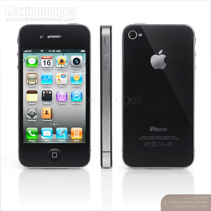 Stock photo of Apple iPhone 4 Smartphone Buy commercial use license at MaximImages