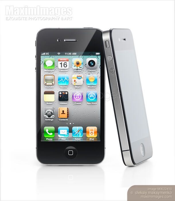 Apple iPhone 4 Smartphones Stock photo of Apple iPhone 4 Smartphones Buy commercial use license at MaximImages