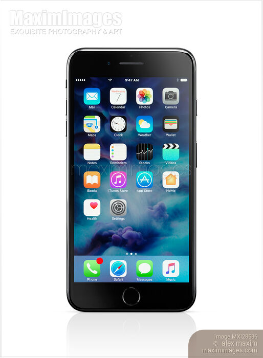 Apple iPhone 7 Plus on white Stock photo of Apple iPhone 7 Plus on white Buy commercial use license at MaximImages