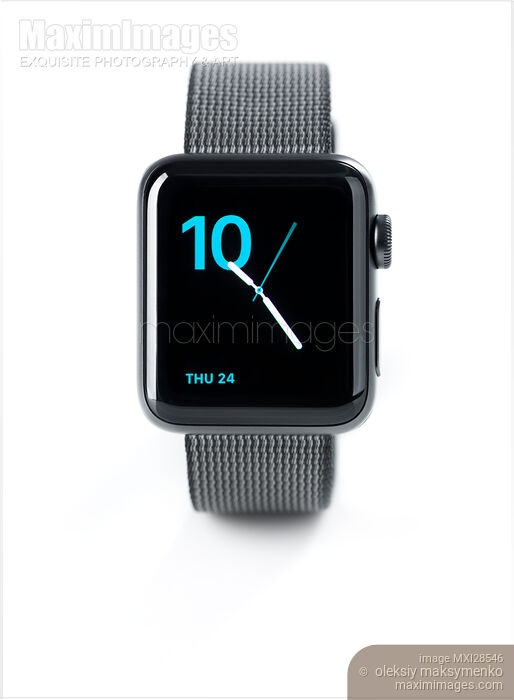 Apple Watch smartwatch isolated on white Stock photo of Apple Watch smartwatch isolated on white Buy commercial use license at MaximImages