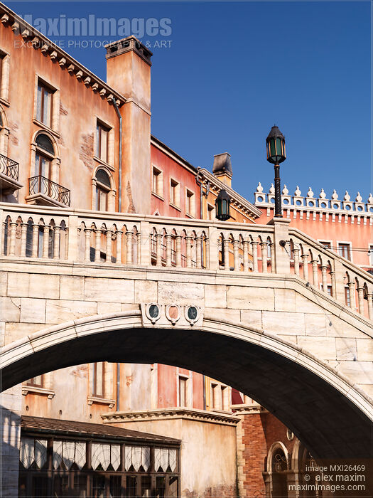 Arched bridge Venetian architecture details Stock photo of Arched bridge Venetian architecture details Buy commercial use license at MaximImages