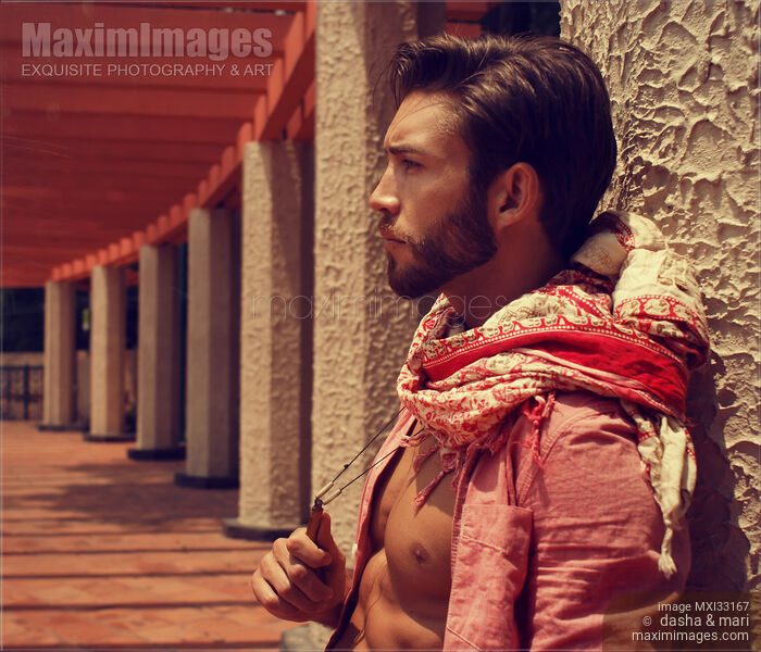 Arena Forest Expressive portrait of a sexy handsome muscular man with a bare torso and stylish short hair Stock photo of Arena Forest Expressive portrait of a sexy handsome muscular man with a bare torso and stylish short hair Buy commercial use license at MaximImages