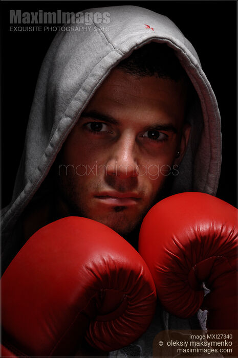 Stock photo of Artistic portrait of a boxer Buy commercial use license at MaximImages