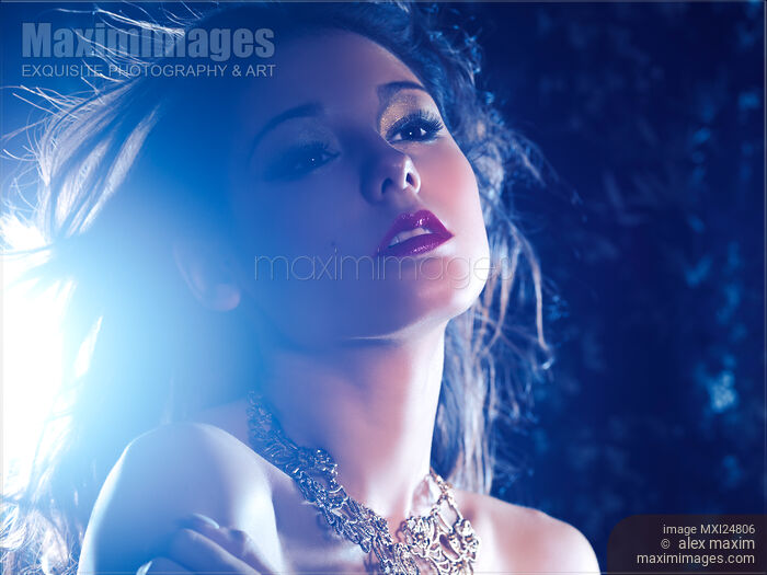 Stock photo of Artistic sensual portrait of young woman Buy commercial use license at MaximImages