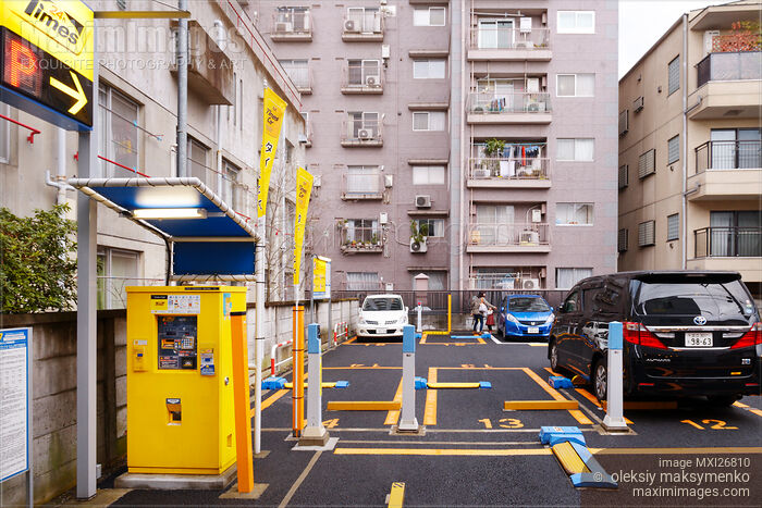 Automated parking lot in Japan Stock photo of Automated parking lot in Japan Buy commercial use license at MaximImages