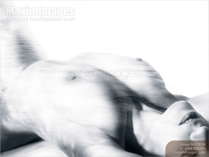 Beautiful nude woman with pattern of sea waves on her body Stock photo of Beautiful nude woman with pattern of sea waves on her body Buy commercial use license at MaximImages