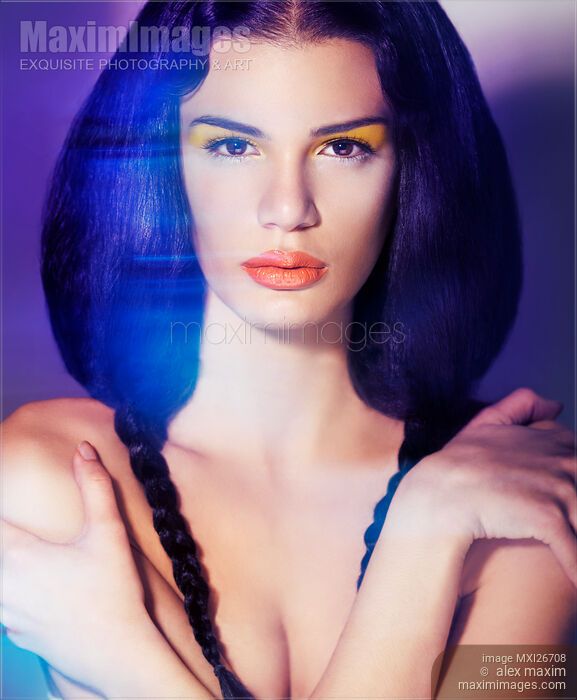 Stock photo of Beautiful woman exotic face supernatural conceptual portrait Buy commercial use license at MaximImages