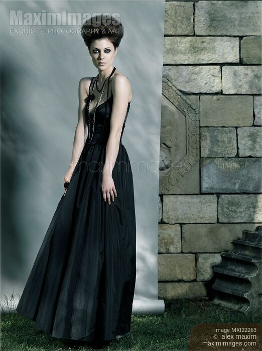 Beautiful Woman in Black Dress Stock photo of Beautiful Woman in Black Dress Buy commercial use license at MaximImages