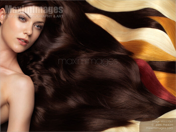 Beautiful Woman with Hair Extensions Stock photo of Beautiful Woman with Hair Extensions Buy commercial use license at MaximImages