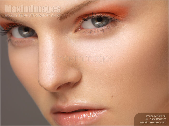 Stock photo of Beautiful Woman's Face Buy commercial use license at MaximImages