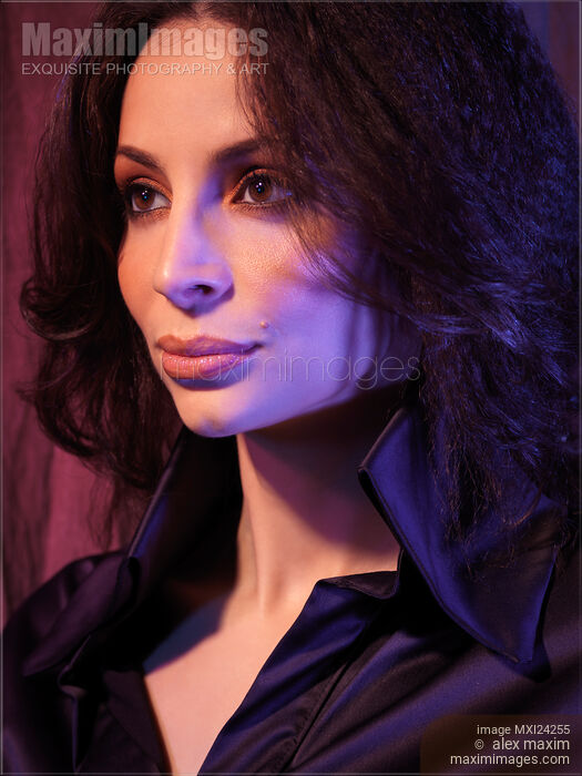 Stock photo of Beautiful young woman closeup portrait Buy commercial use license at MaximImages