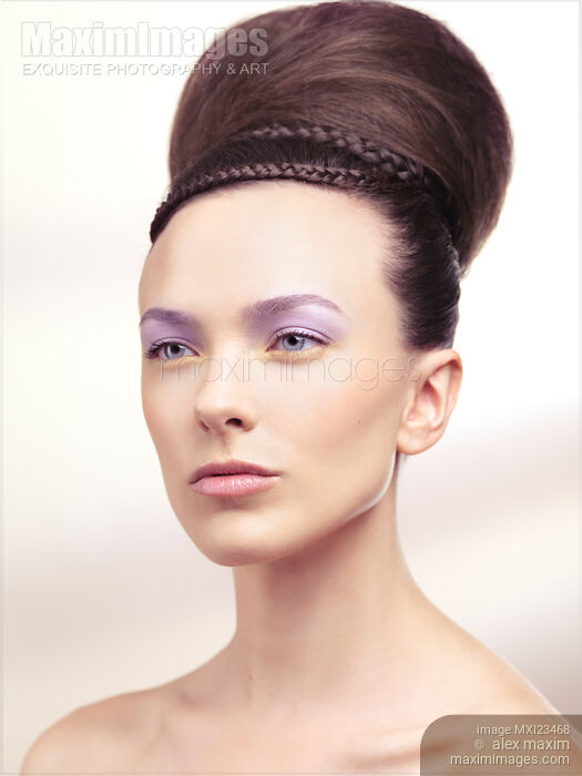 Beautiful Young Woman Portrait Stock photo of Beautiful Young Woman Portrait Buy commercial use license at MaximImages