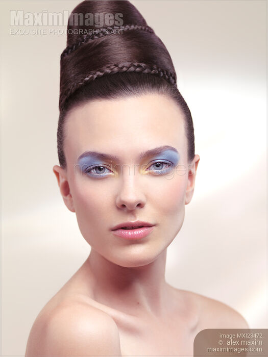 Beautiful Young Woman Portrait Stock photo of Beautiful Young Woman Portrait Buy commercial use license at MaximImages