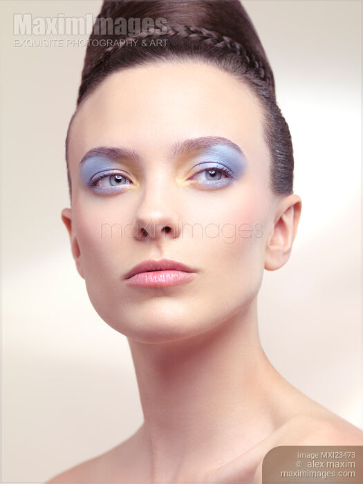 Beautiful Young Woman Portrait Stock photo of Beautiful Young Woman Portrait Buy commercial use license at MaximImages
