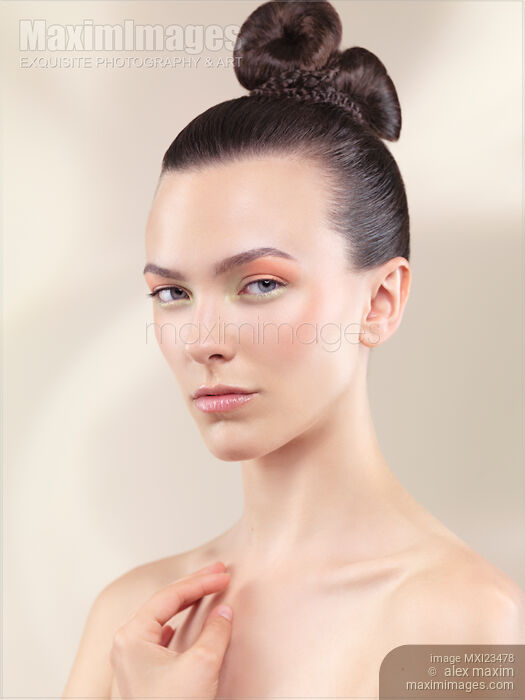 Beautiful Young Woman Portrait Stock photo of Beautiful Young Woman Portrait Buy commercial use license at MaximImages