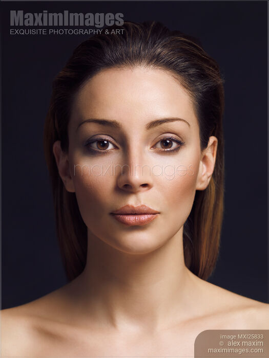Stock photo of Beauty portrait of woman with clean natural look Buy commercial use license at MaximImages