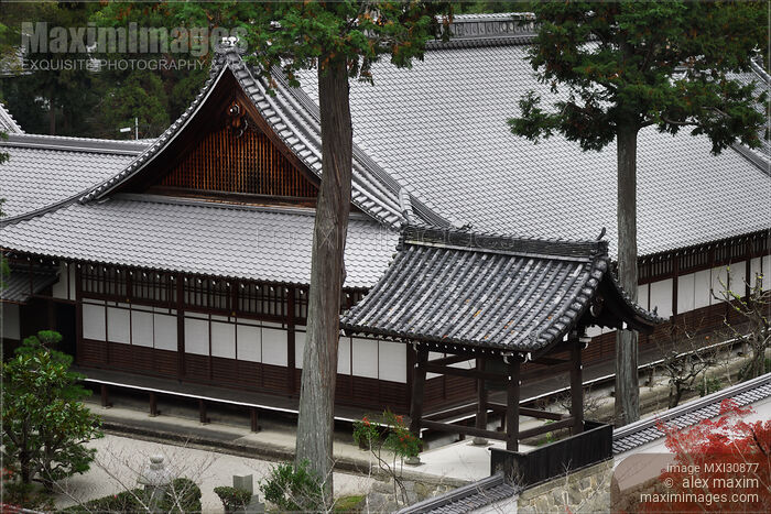Bell tower and a temple hall building at Nanzen-ji in Kyoto Stock photo of Bell tower and a temple hall building at Nanzen-ji in Kyoto Buy commercial use license at MaximImages
