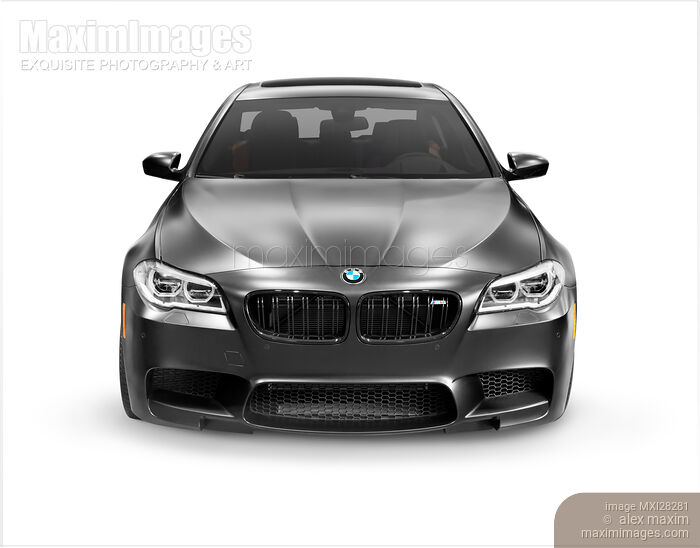 Stock photo of Black 2015 BMW M5 luxury car Buy commercial use license at MaximImages