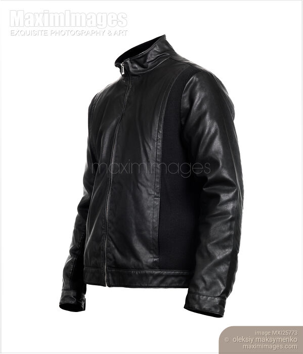 Stock photo of Black leather jacket Buy commercial use license at MaximImages