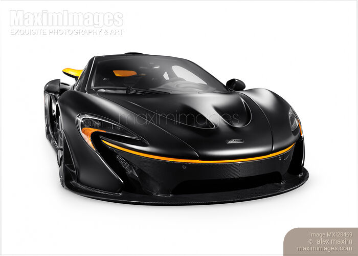 Black McLaren P1 plug-in hybrid supercar sports car isolated Stock photo of Black McLaren P1 plug-in hybrid supercar sports car isolated Buy commercial use license at MaximImages