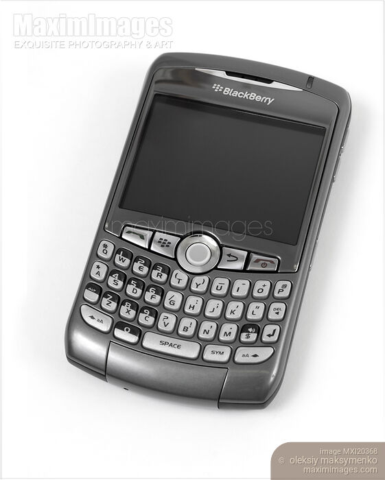 BlackBerry 8310 Curve Smartphone Stock photo of BlackBerry 8310 Curve Smartphone Buy commercial use license at MaximImages